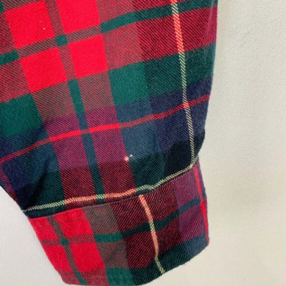J. Crew Men’s Sz XL Slim‎ Plaid Button Up Long Sleeve Flannel Shirt Casual
